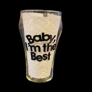 Vintage Baby, I’m The Best Glass Oversized Beer